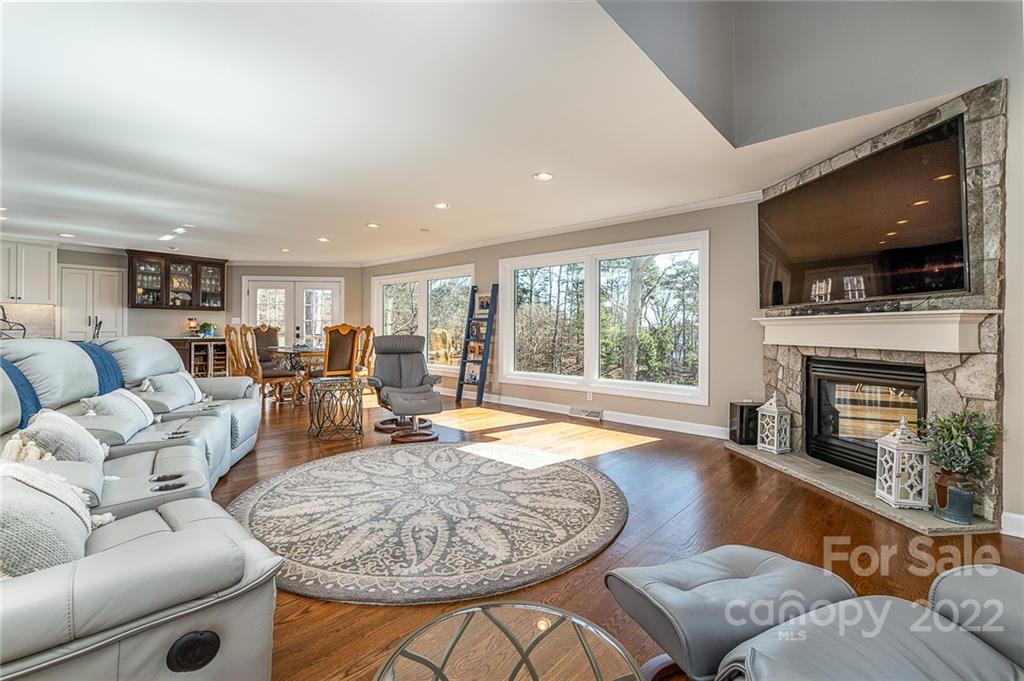 3802 Gordon Street Terrell, NC 28682 - Photo 2 of 48 a living room with furniture fireplace and flat screen tv