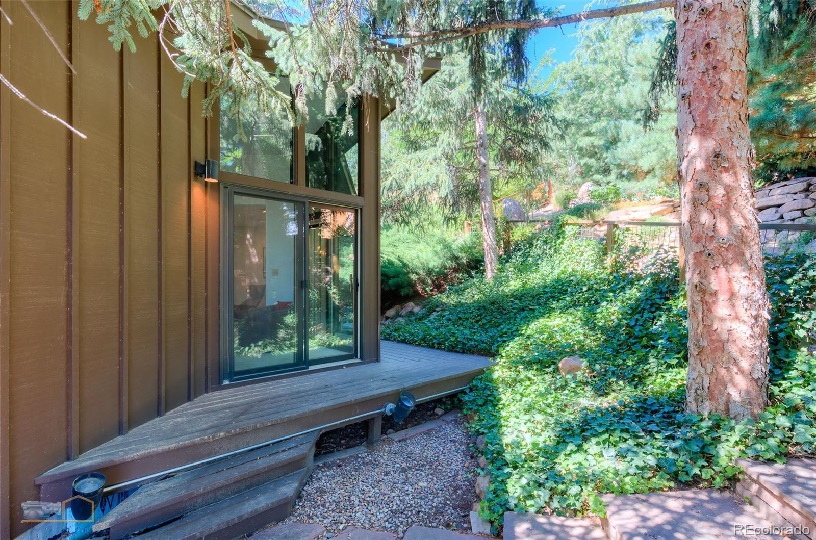 1425 Bellevue Drive Boulder, CO 80302 - Photo 33 of 40 a wooden bench sitting in front of a building