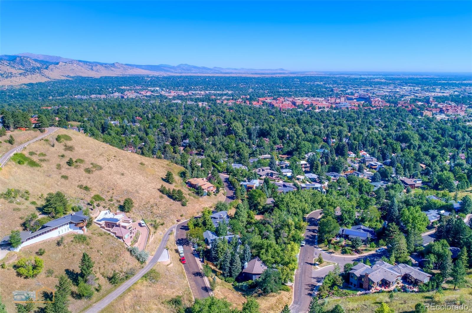 1425 Bellevue Drive Boulder, CO 80302 - Photo 35 of 40 a view of a city and a mountain