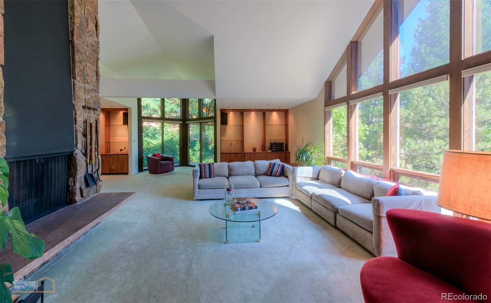 1425 Bellevue Drive Boulder, CO 80302 - Photo 6 of 40 a living room with furniture and a large window