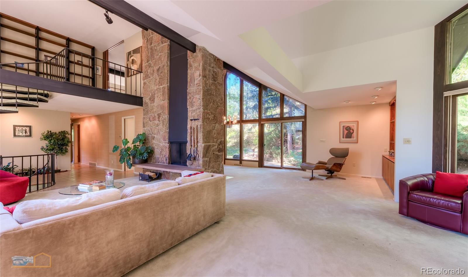 1425 Bellevue Drive Boulder, CO 80302 - Photo 7 of 40 a living room with furniture and a large window