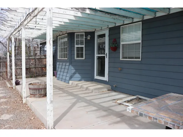 a view of house with door