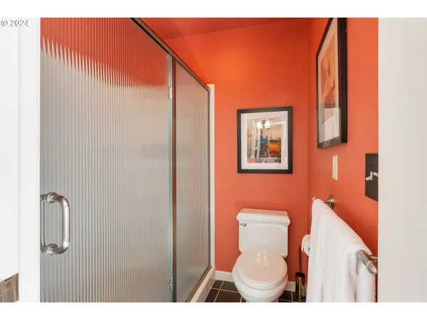 a bathroom with a toilet