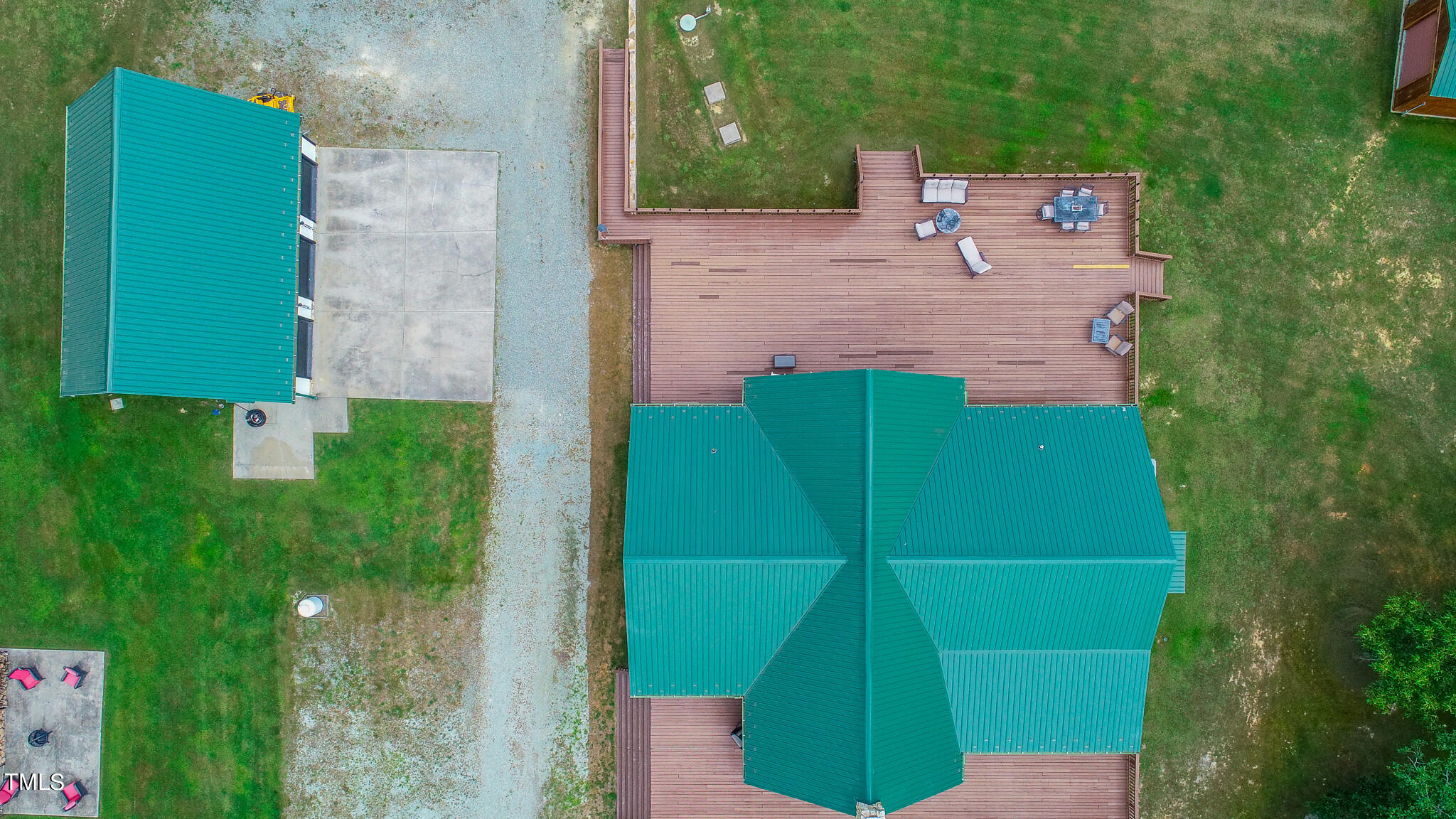9529 Hester Road Hurdle Mills, NC 27541 - Photo 38 of 85 an aerial view of a house with a yard