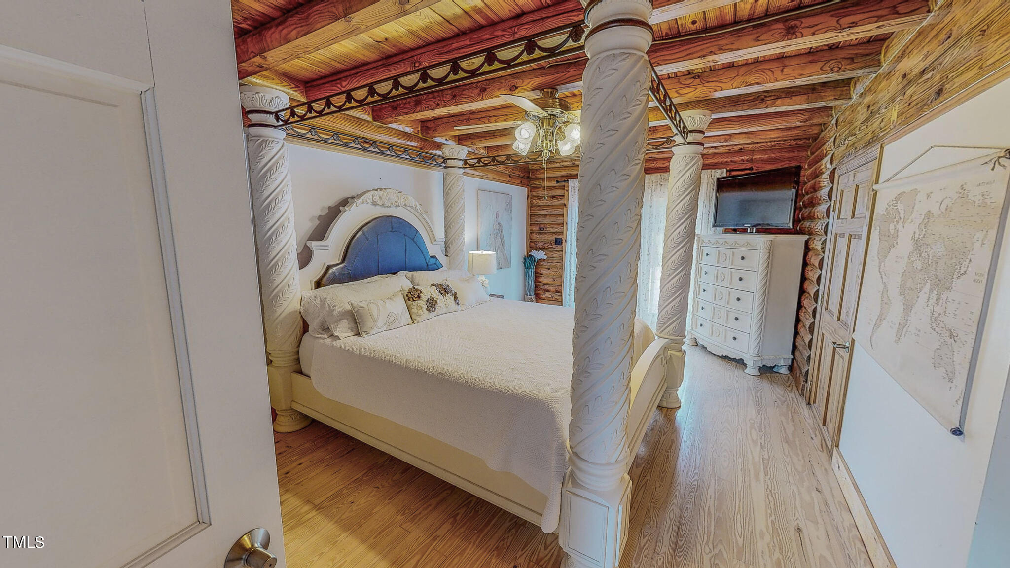 9529 Hester Road Hurdle Mills, NC 27541 - Photo 50 of 85 a view of bedroom with a bed and a window
