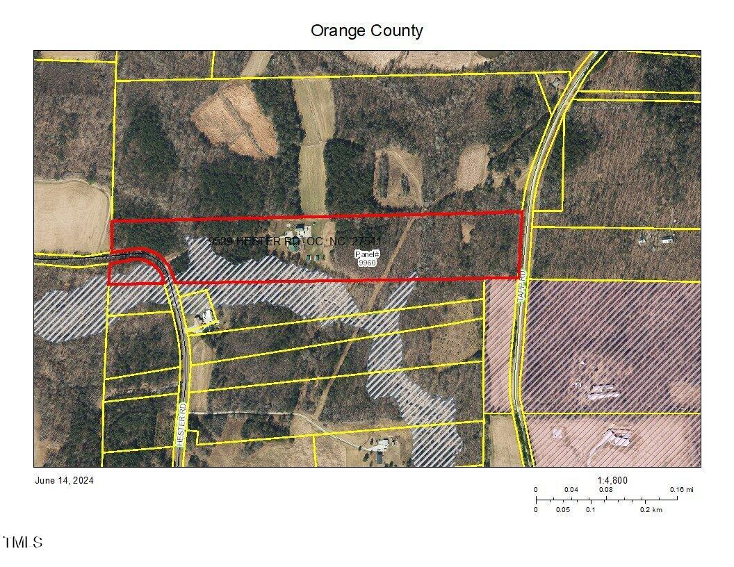 9529 Hester Road Hurdle Mills, NC 27541 - Photo 63 of 85 aerial showing flood and VAD