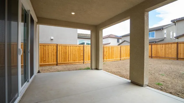 a view of backyard of house