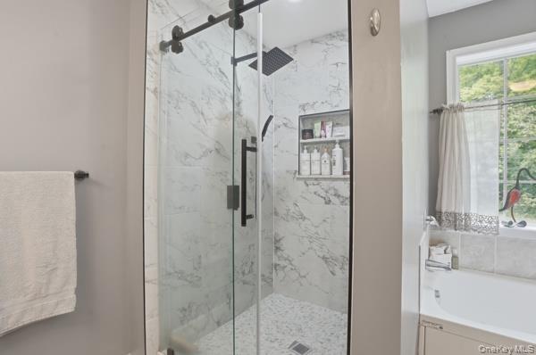 29 Hickory Hill Road Newburgh, NY 12550 - Photo 35 of 47 a bathroom with a shower and a sink
