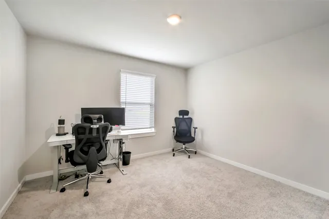 a view of workspace with a window