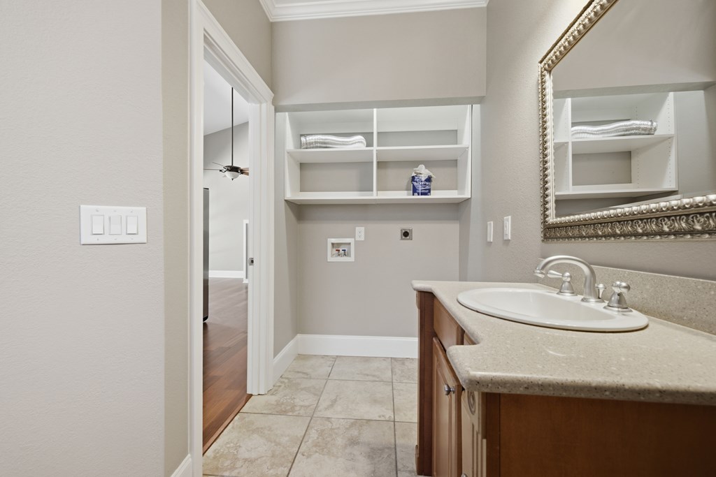 2143 Ridgecrest Circle, Unit 1 Hiawassee, GA 30546 - Photo 25 of 53 a bathroom with a sink and a mirror