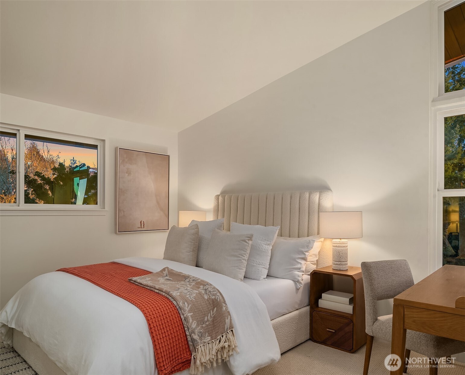 13621 18th Avenue Southwest Burien, WA 98166 - Photo 24 of 40 a bedroom with a bed and wooden floor