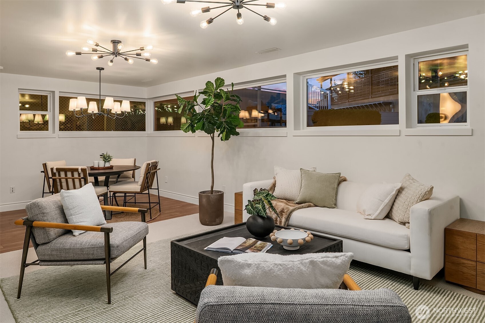 13621 18th Avenue Southwest Burien, WA 98166 - Photo 26 of 40 a living room with furniture potted plant and a window