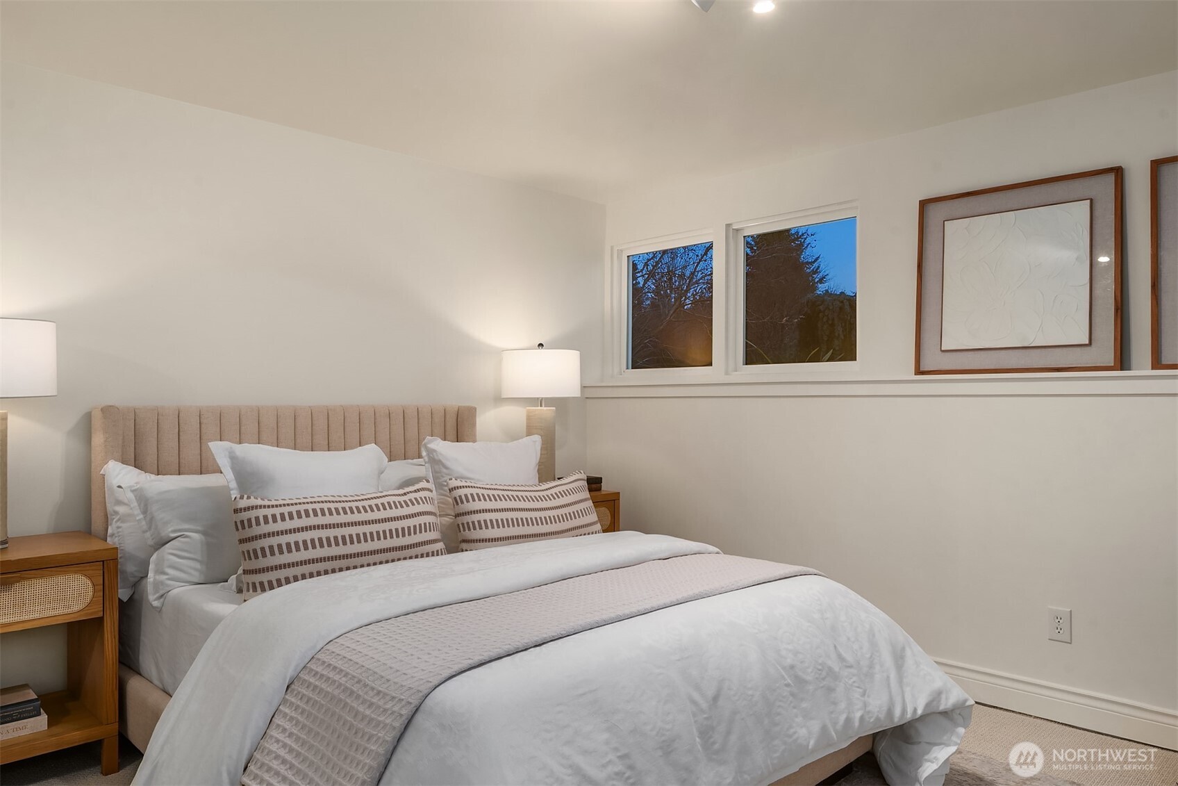 13621 18th Avenue Southwest Burien, WA 98166 - Photo 29 of 40 a bedroom with a bed and lamp