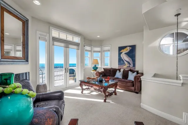 a view of beach and ocean