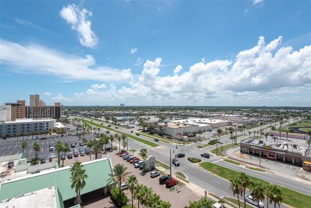 an aerial view of a city