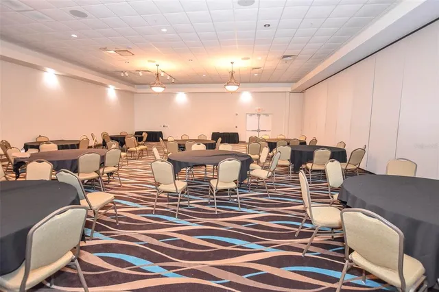 a view of swimming pool with a garden