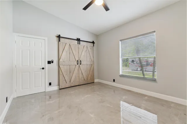 a view of a balcony with city view