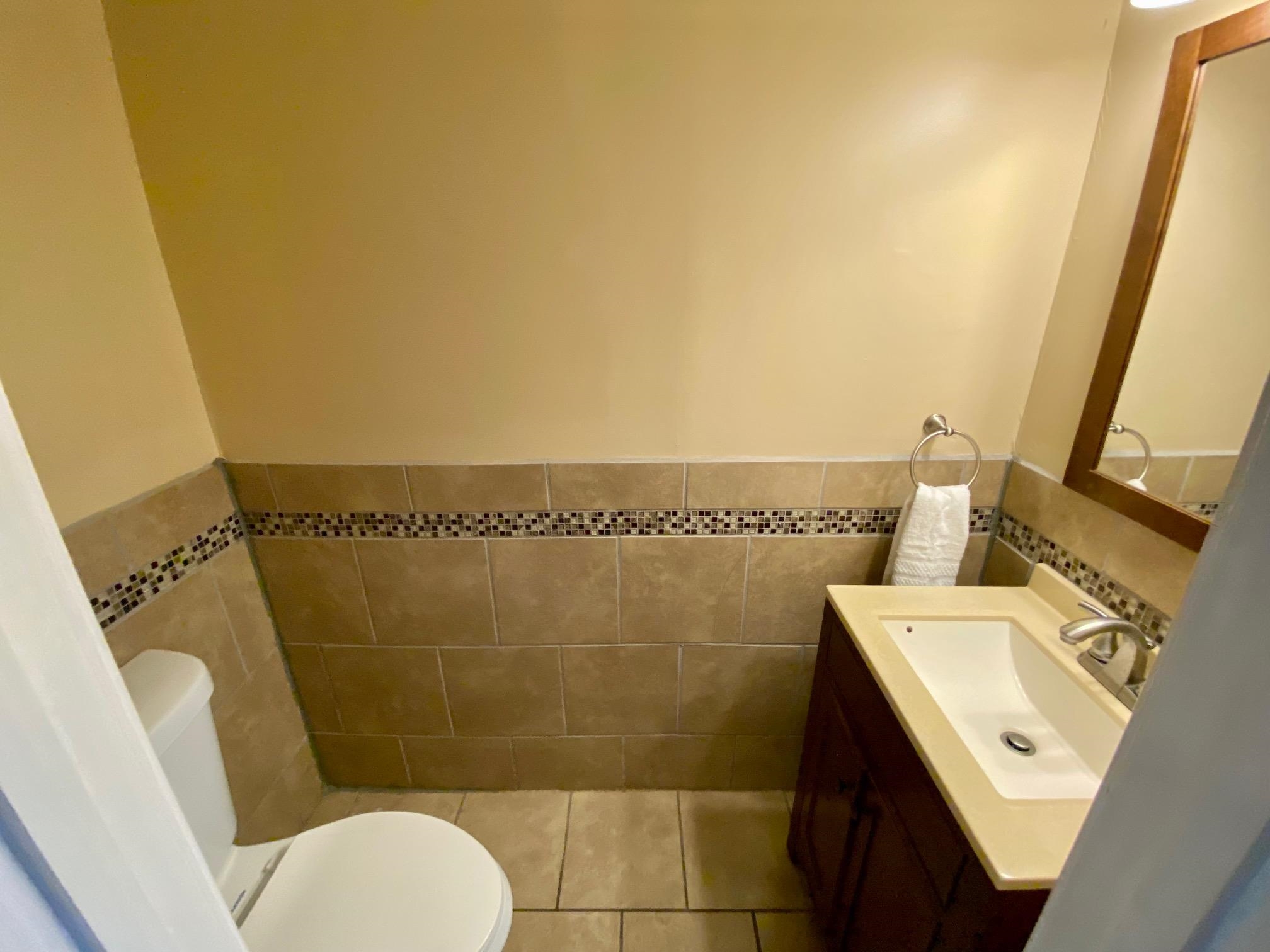 5700 Quince Road, Unit 4 Memphis, TN 38119 - Photo 6 of 16 a bathroom with a sink a toilet and a shower
