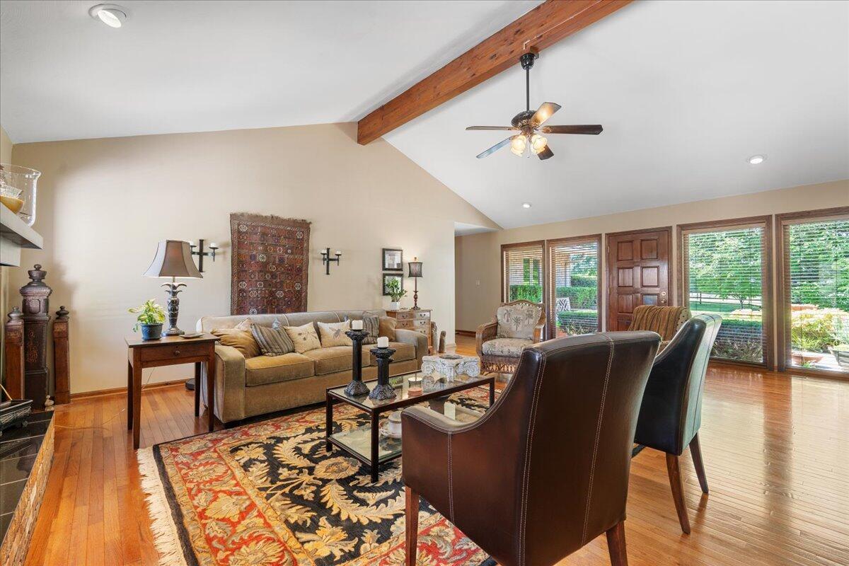 453 Wirtz Road Wirtz, VA 24184 - Photo 12 of 69 a living room with furniture large window and wooden floor