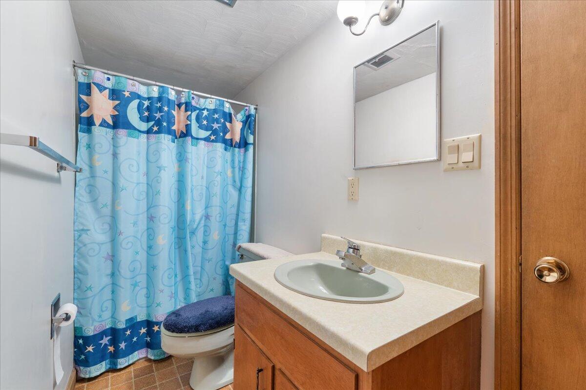 453 Wirtz Road Wirtz, VA 24184 - Photo 59 of 72 a bathroom with a sink toilet and a mirror