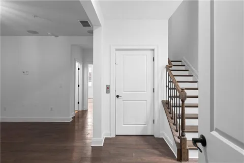 wooden floor in an empty room