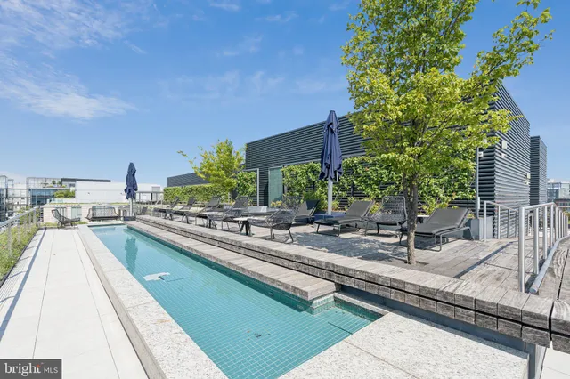 a view of a terrace with chairs