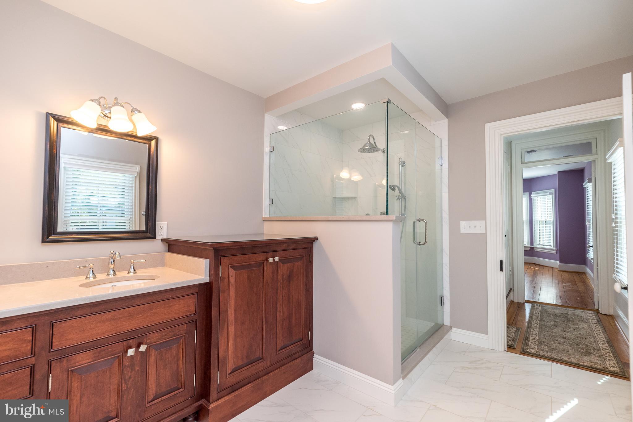 36 River Road Pipersville, PA 18947 - Photo 22 of 45 Custom Cabinetry and Walk-in Shower