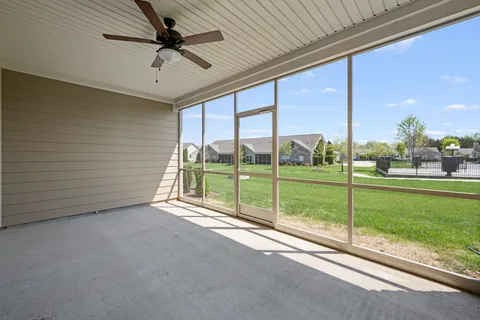 a view of a room with porch area