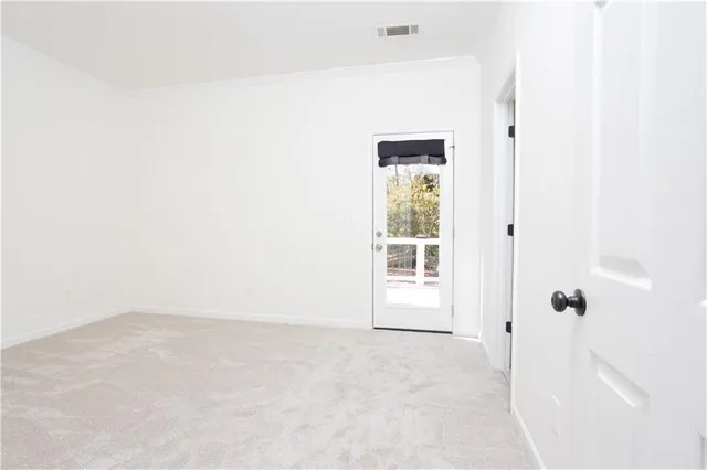 a view of an empty room