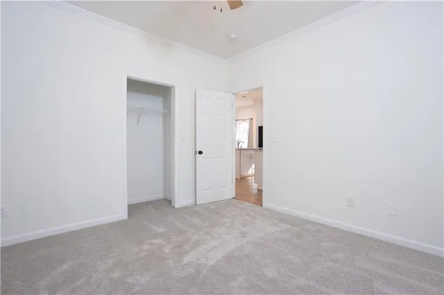 a view of an empty room