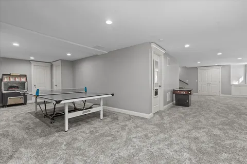 a bathroom with a shower and a sink