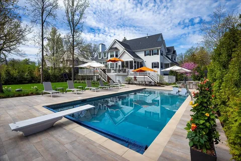 a view of outdoor space yard and swimming pool