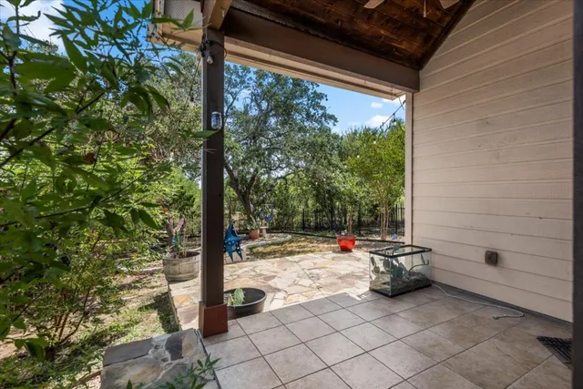 a view of car parked in front of house