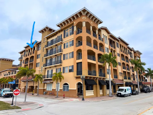 a front view of a building