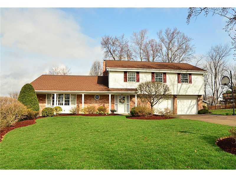 615 Miranda Road Upper St. Clair, PA 15241 - Photo 1 of 22 Exterior Front. Beautiful Colonial with level front yard & drive