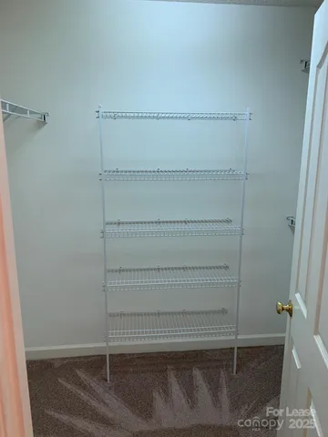 a close up view of racks on the wall