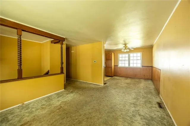 a view of an empty room