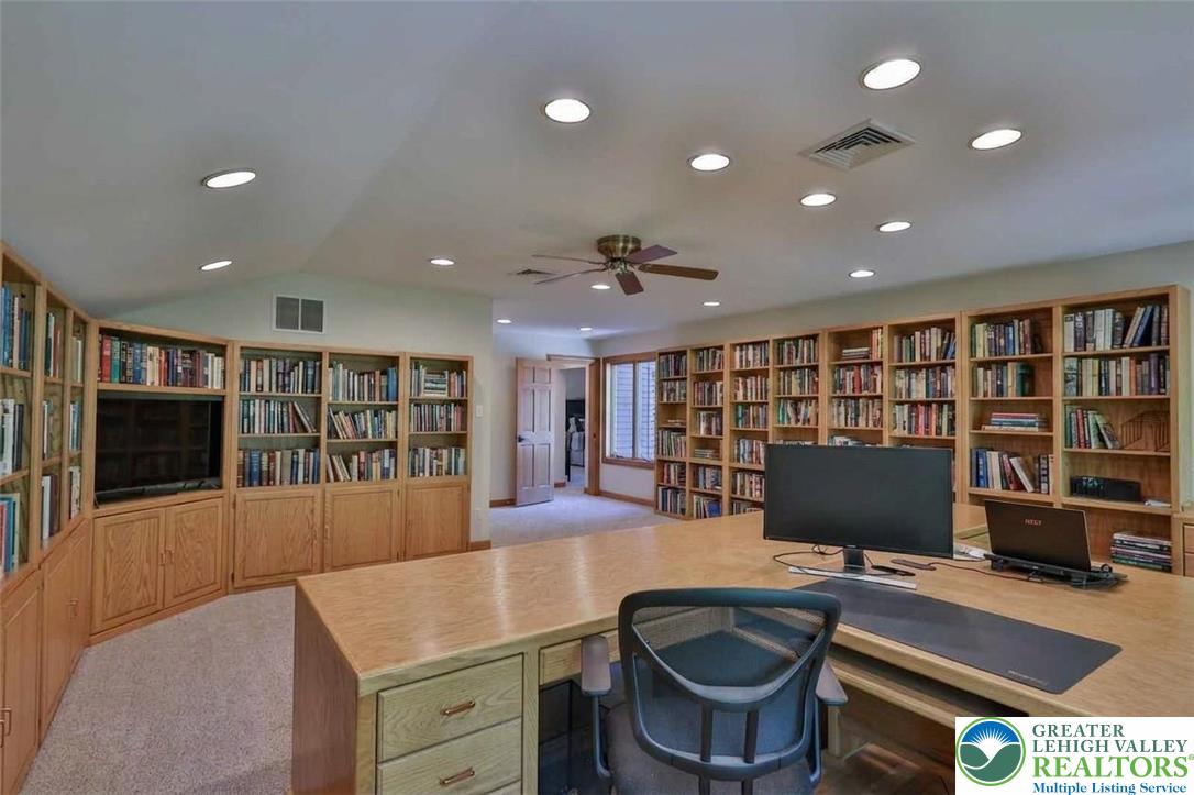 2159 Quarry Road Coopersburg, PA 18036 - Photo 27 of 79 Second floor library/office with built in shelving and desks