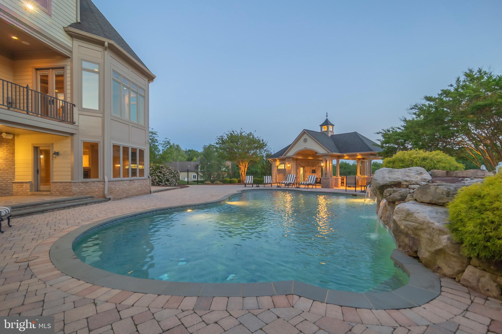 2016 Dixon Road Frederick, MD 21704 - Photo 21 of 118 NIGHT VIEW OF POOL AND POOL HOUSE