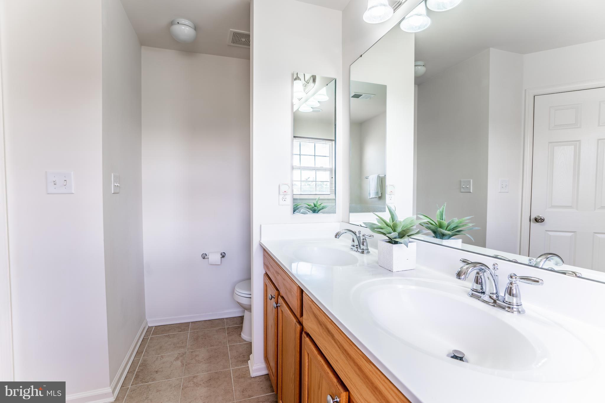 6876 Tasker Falls, Unit 77 Elkridge, MD 21075 - Photo 19 of 30 a bathroom with a sink and a mirror