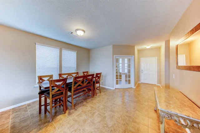 a view of a room with chairs