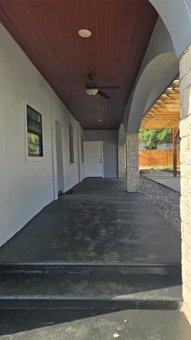 a house view with a space