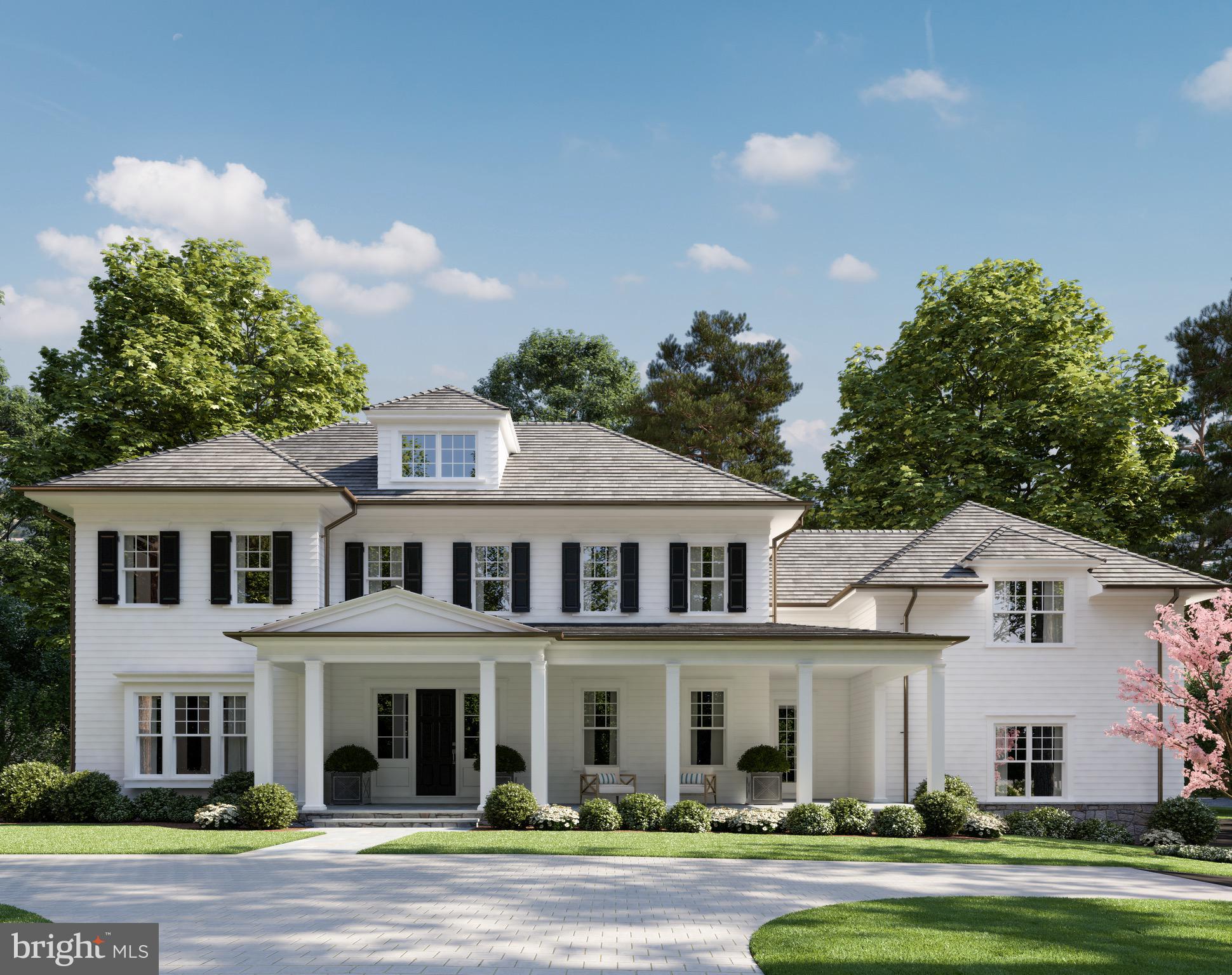 5801 Aberdeen Road Bethesda, MD 20817 - Photo 1 of 13 Front Elevation 3D Rendering 1