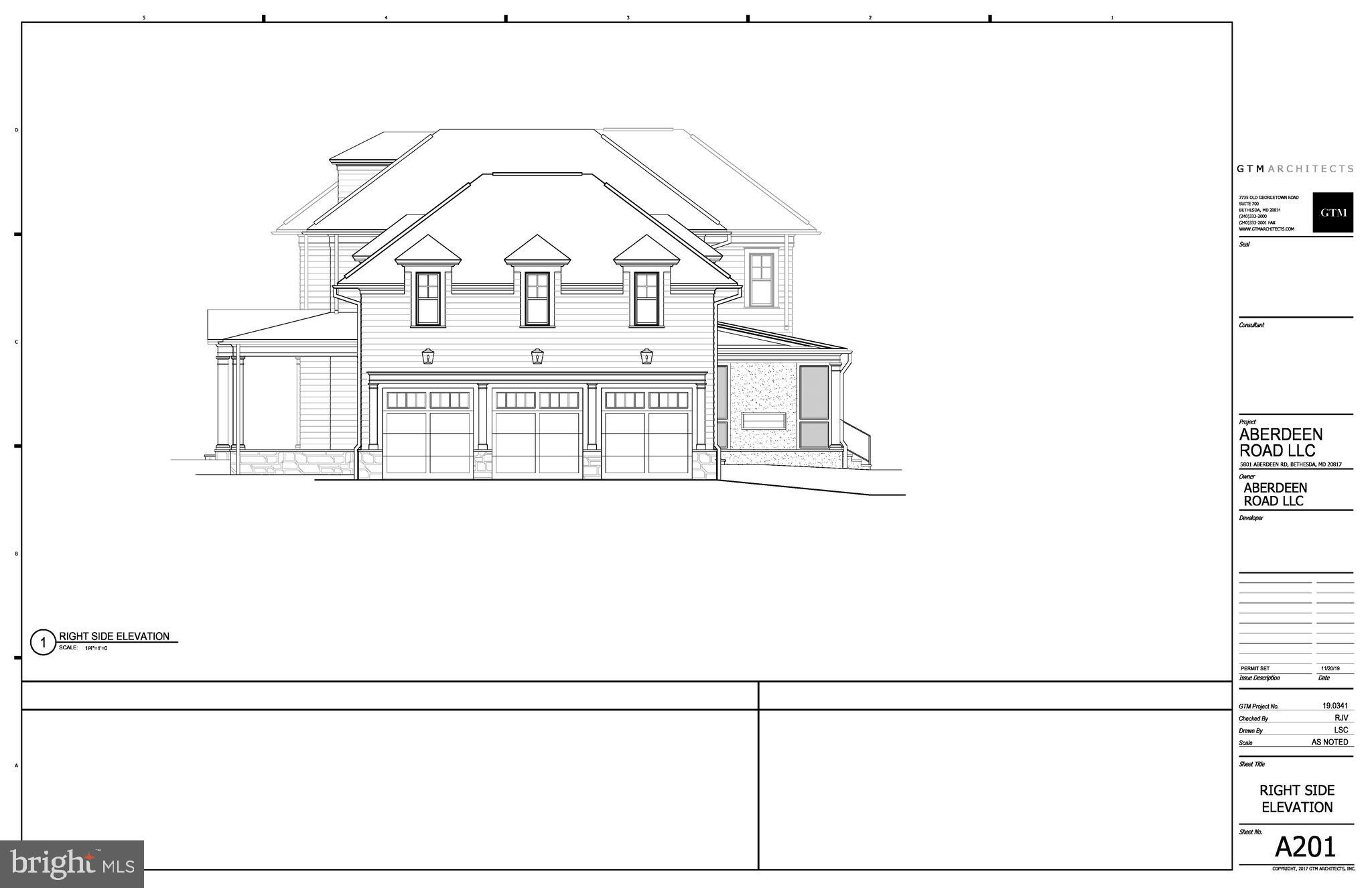 5801 Aberdeen Road Bethesda, MD 20817 - Photo 9 of 13 Side Elevation
