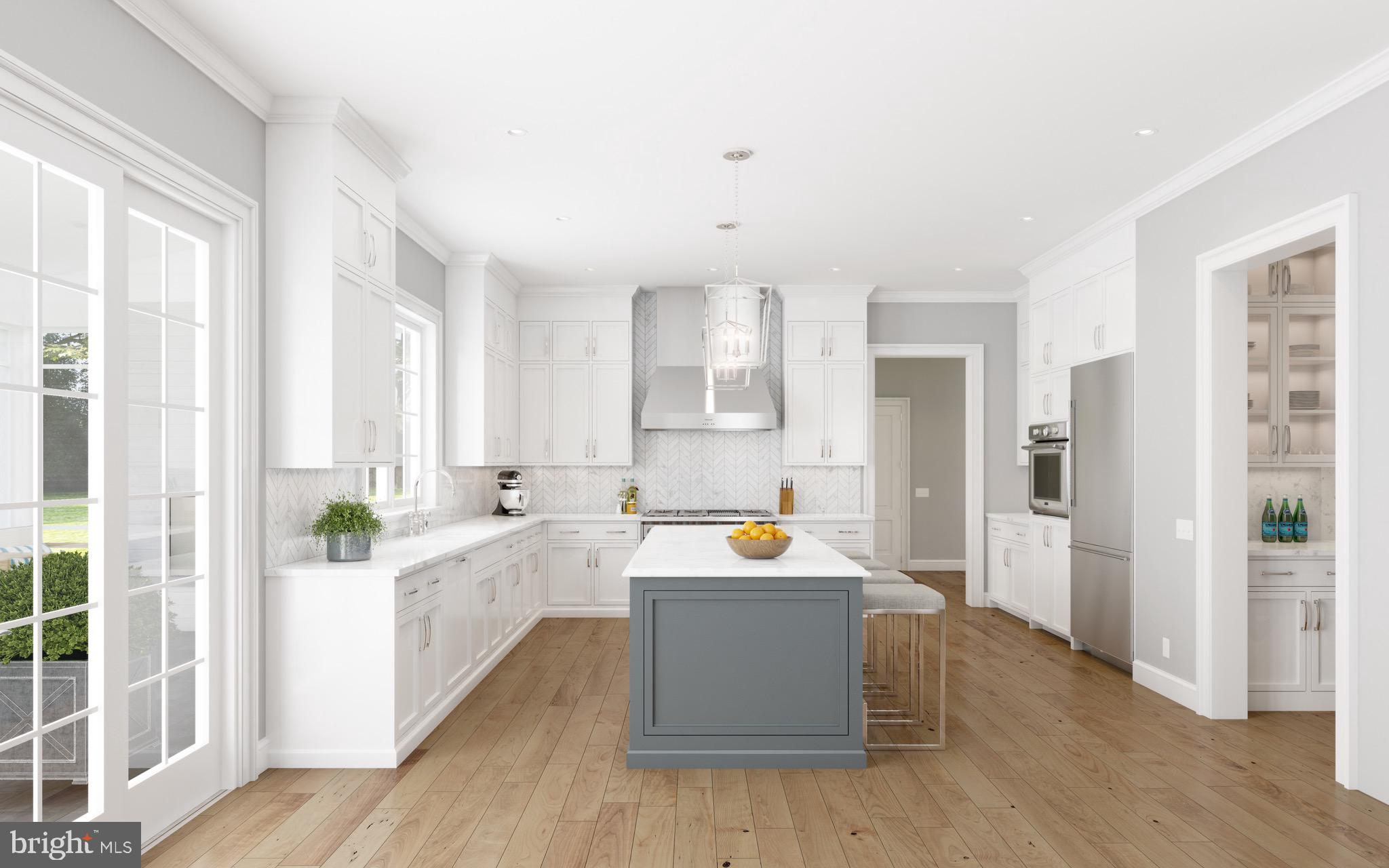 5801 Aberdeen Road Bethesda, MD 20817 - Photo 4 of 13 Kitchen 3D Rendering