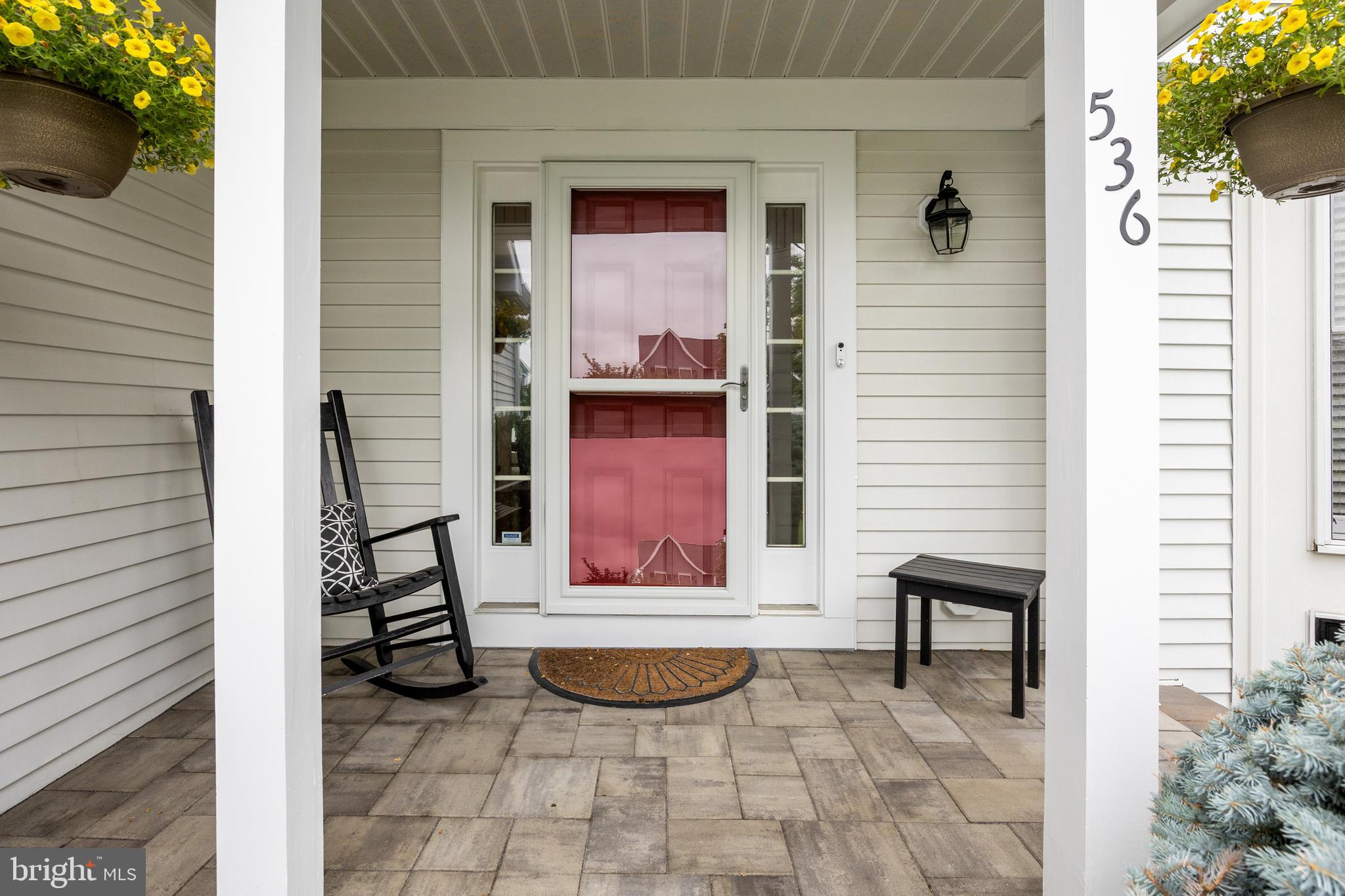 536 Justice Drive Marlton, NJ 08053 - Photo 3 of 44 a front view of a house with a chair and a potted plant