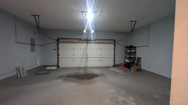 a view of a garage room