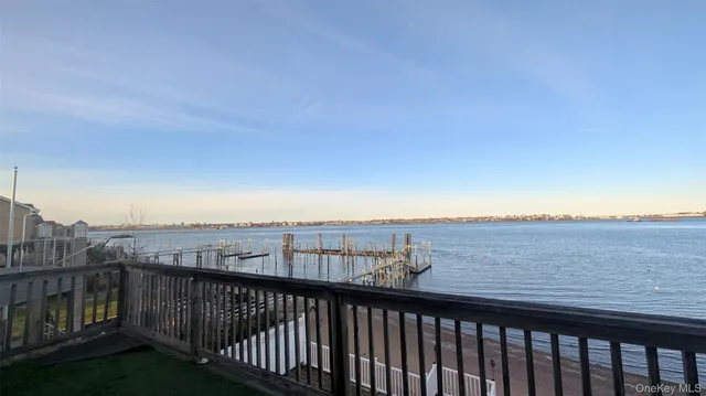 a view of city with wooden floor