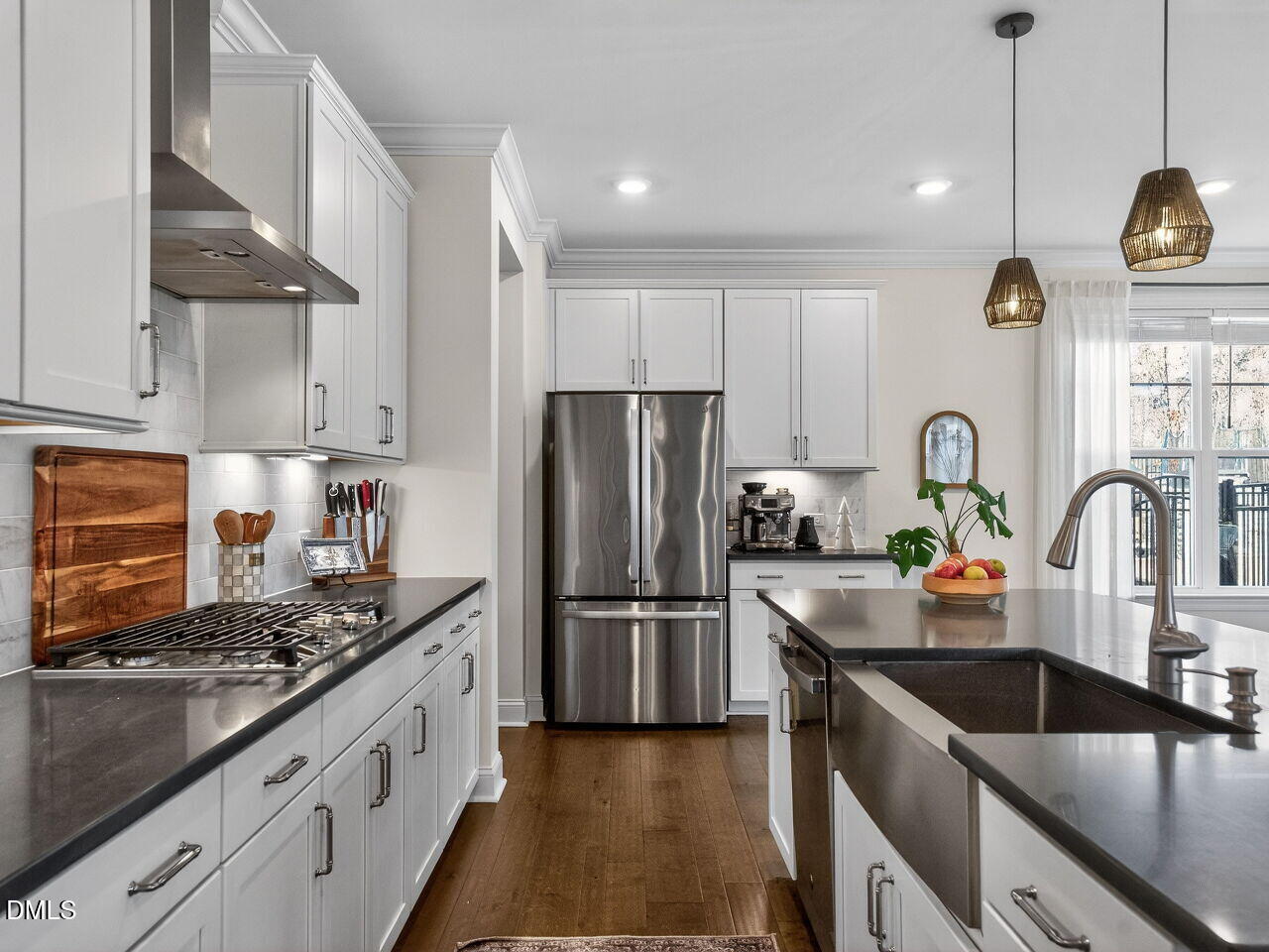 309 Toadstool Trail Wake Forest, NC 27587 - Photo 14 of 49 a kitchen with stainless steel appliances granite countertop a sink stove and refrigerator