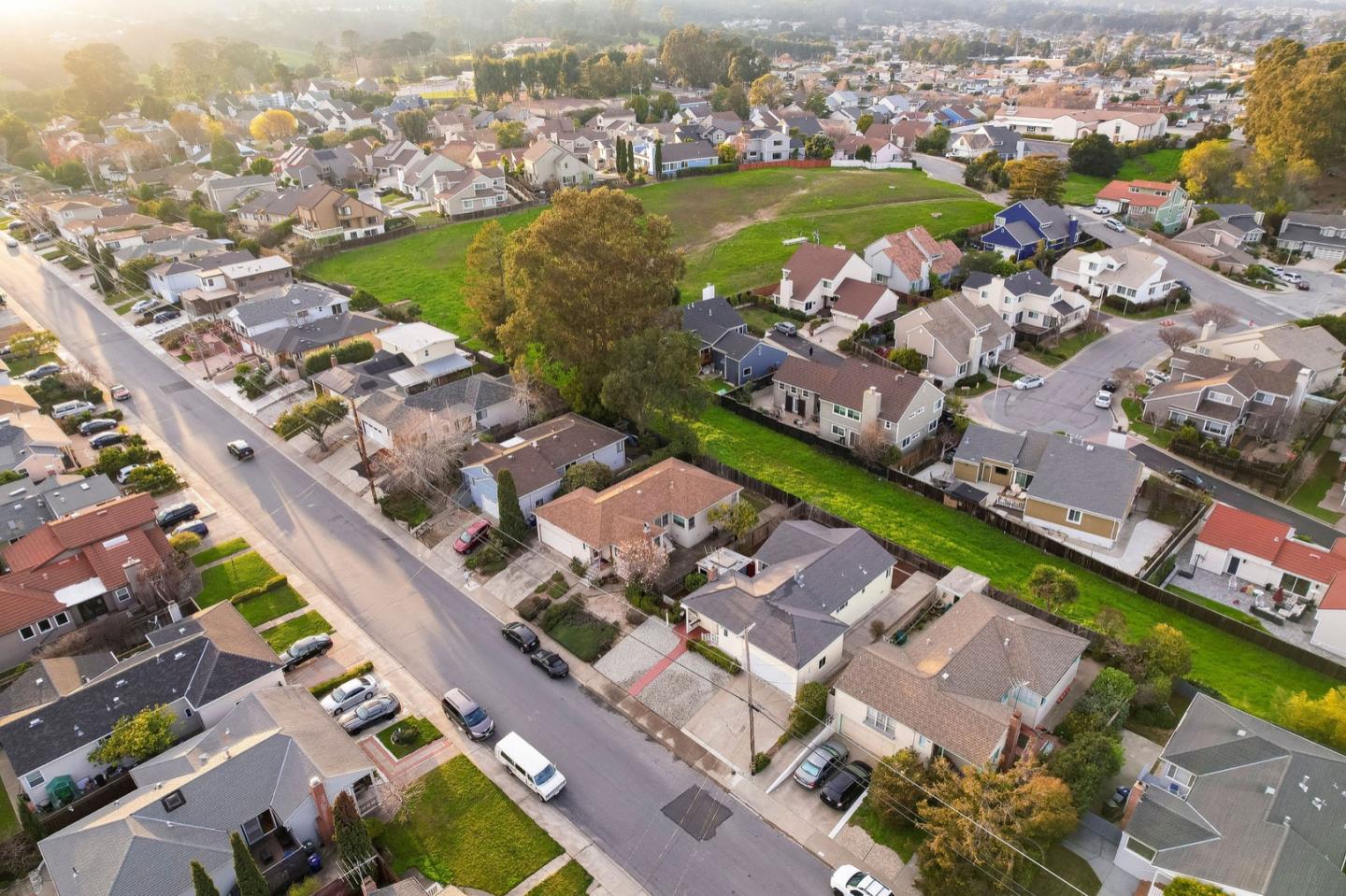 224 Helen Drive Millbrae, CA 94030 - Photo 3 of 42 an aerial view of lake residential houses with outdoor space